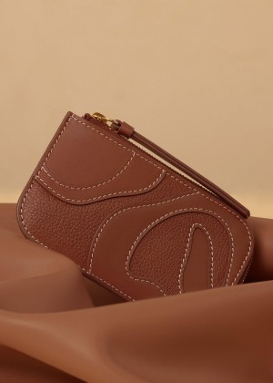 Polene Atla Card Holder Brune | Danmark_P81575