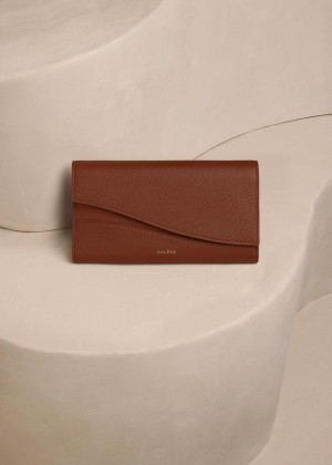 Polene Sierra Wallet Brune | Danmark_P67686