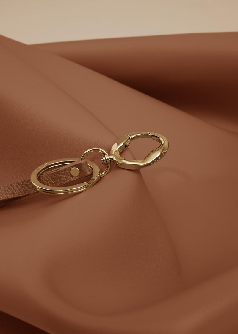 Polene Cubo Keyring Brune | Danmark_P87040