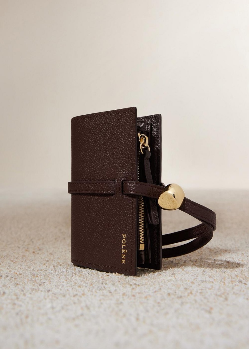 Polene Kayé Card Holder Brune | Danmark_P53061