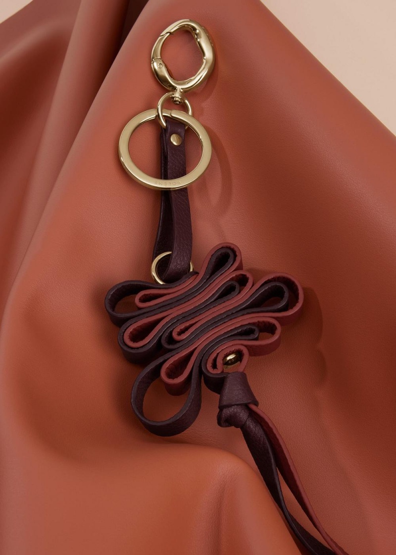 Polene Ziggy Keyring Bordeaux | Danmark_P30760